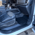 Ford F250 F350 F450 W/O Rear Seat Storage Floor Mats 2017-2026 | Covers Row 1 & 2