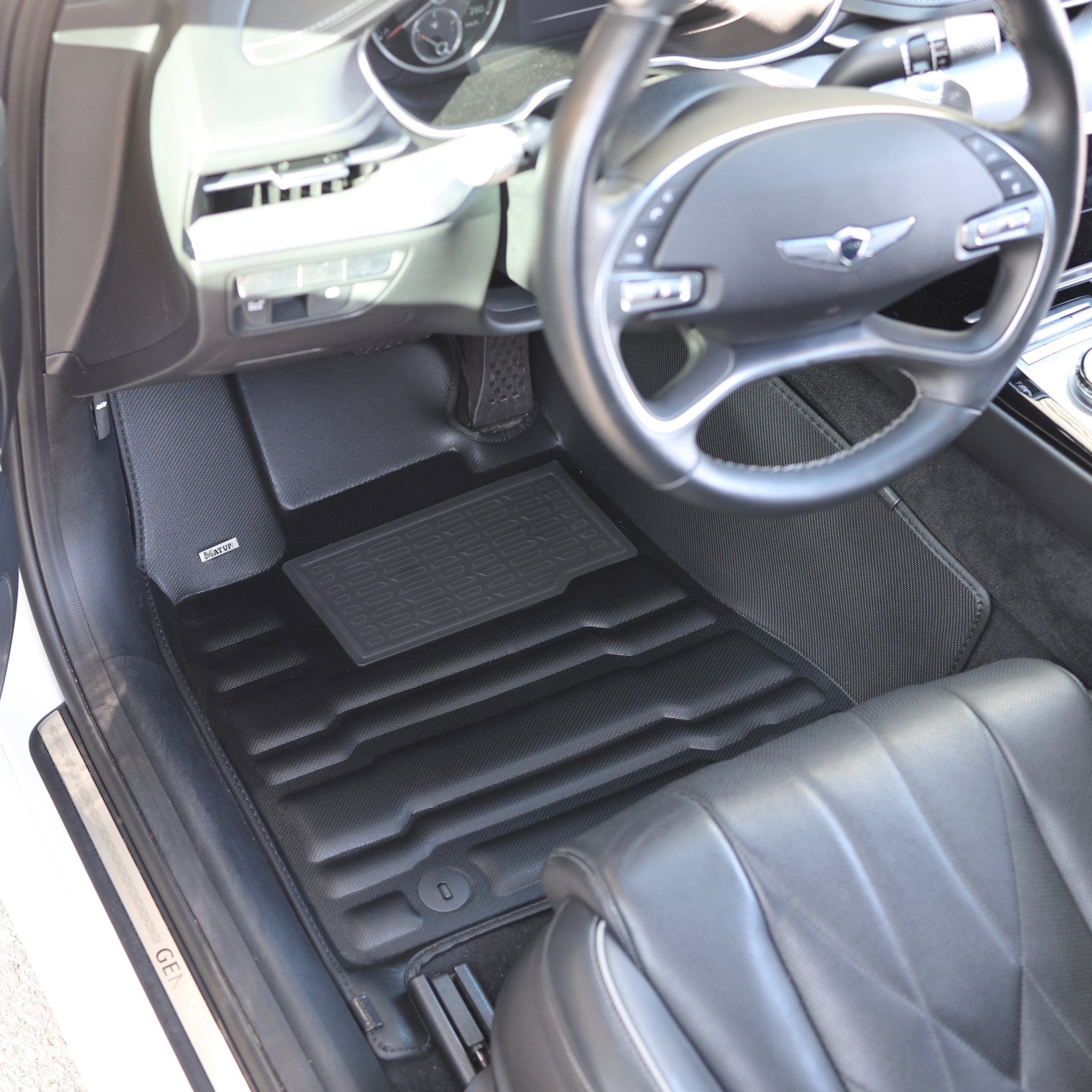 Genesis G80 AWD Floor Mats 2021-2024 | Covers Row 1 & 2