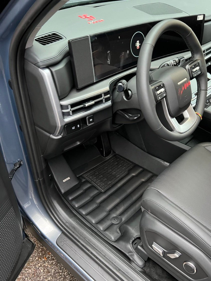 Hyundai Santa Fe Hybrid (7 Seat) Floor Mats 2024-2026 | Covers Row 1,2 & 3
